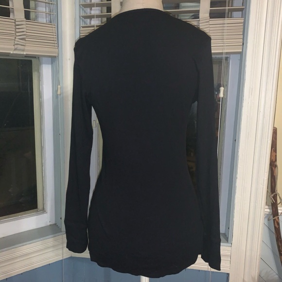 Felina black ribbed long sleeve shirt 🦄 - Picture 6 of 8